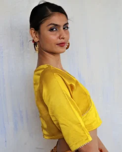 Mudita Mashru Silk Blouse- Roshni