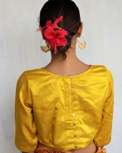 Mudita Mashru Silk Blouse- Roshni