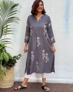 Nayab Block Printed Cotton Kurti