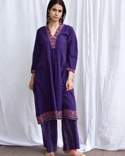 Neelam Handblockprinted Cotton Kurta Set Of 2-Sor