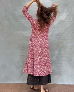 Night’s Sigh Block printed Cotton Kurti