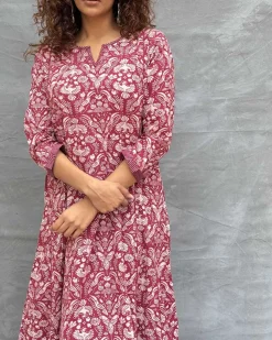 Night’s Sigh Block printed Cotton Kurti