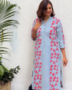Noorani Block Printed Cotton Kurti