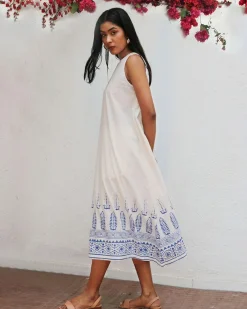 Nuresa Blockprinted Cotton Dress - BGVL