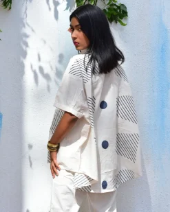 Opulent Whispers Handblockprinted Cotton Top - Vnmn