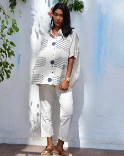 Opulent Whispers Handblockprinted Cotton Top - Vnmn