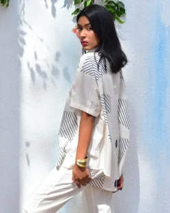 Opulent Whispers Handblockprinted Cotton Top - Vnmn