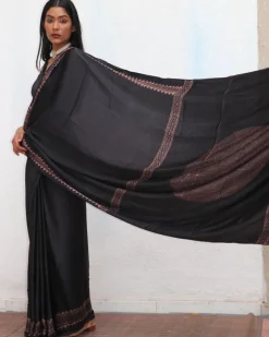 Piharavaa Blockprinted Modal Silk Saree
