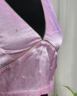 Pink Mashru Silk Blouse - Love Despite