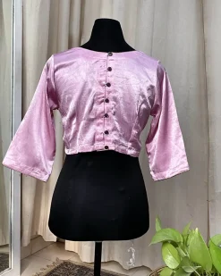 Pink Mashru Silk Blouse - Love Despite