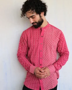 Pink Mens Shirt - Love Despite