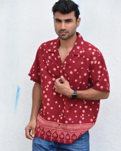 Polka Fun Handblockprinted Pure Cotton Shirt