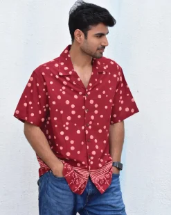 Polka Fun Handblockprinted Pure Cotton Shirt