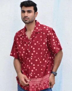 Polka Fun Handblockprinted Pure Cotton Shirt