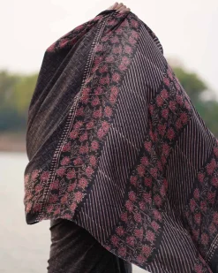 Rahi Blockprinted Modal Silk Saree - Jaisal