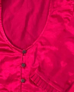 Rani Block Printed Crop Top Mashru Silk Blouse