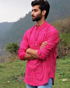 Rani Floral Block Printed Cotton Shirt
