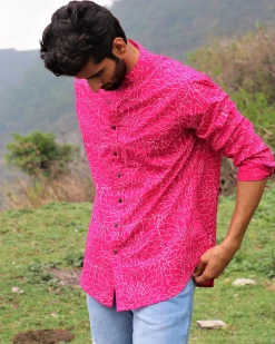 Rani Floral Block Printed Cotton Shirt