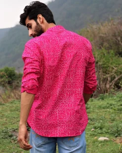Rani Floral Block Printed Cotton Shirt