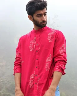 Rani Floral Block Printed Cotton Shirt