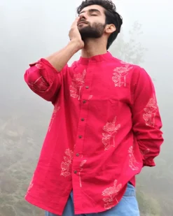 Rani Floral Block Printed Cotton Shirt