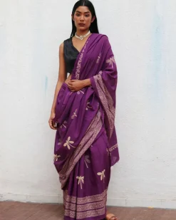 Renaissance Handblockprinted Cotton Saree - Fmtm