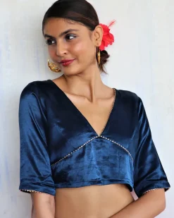 Revati Mashru Silk Blouse- Roshni