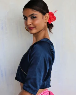 Revati Mashru Silk Blouse- Roshni