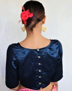 Revati Mashru Silk Blouse- Roshni