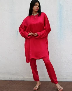 Rhea Modal Silk Co-ord Set