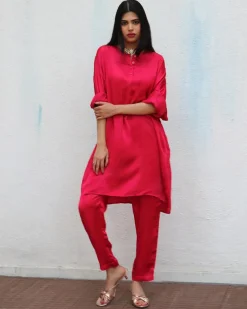 Rhea Modal Silk Co-ord Set