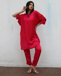 Rhea Modal Silk Co-ord Set