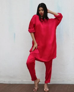 Rhea Modal Silk Co-ord Set