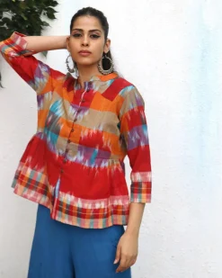 Rinaaz Gamcha Cotton Top