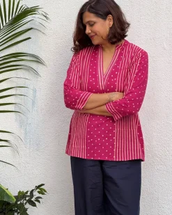 Rita Block Printed Cotton Kurti