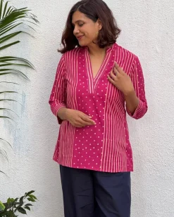 Rita Block Printed Cotton Kurti