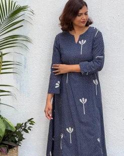 Roma Block Printed Cotton Kurti