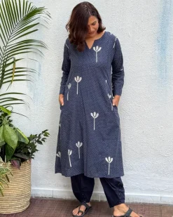 Roma Block Printed Cotton Kurti