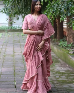 Rosewood Mulmul Cotton Blouse - Jugnoo