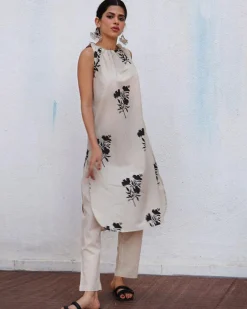 Rumi Block printed Cotton Kurta Set - NOMAD