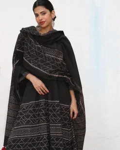 Saadiyah Blockprinted Cotton Dupatta - NOMAD