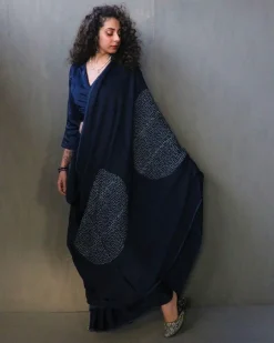Saba Handblockprinted Modal Silk Saree