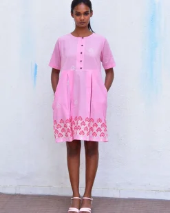 Sadru Bagh Handblockprinted Cotton Dress-Sor