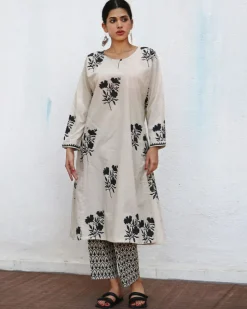 Saira Block printed Kurta Set - NOMAD