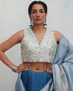 Sanjoli Brocade Blouse - Jheel