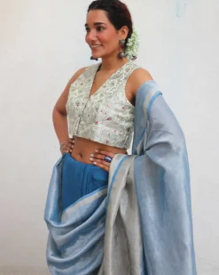 Sanjoli Brocade Blouse - Jheel