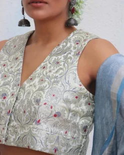 Sanjoli Brocade Blouse - Jheel