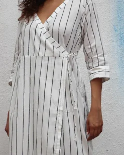 Sea Mist Handblock Printed Cotton Kurta Set - Mono