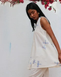 Soha Blockprinted Cotton Top - BGVL