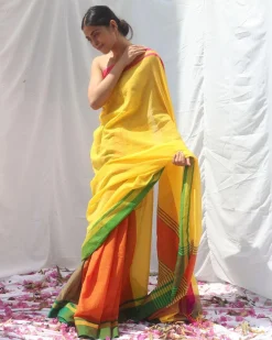 Subarnalata  Handwoven Cotton Saree - LIDD